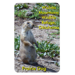 Magnet Flexible Réserve faunique des montagnes Wichita Prairie Dog