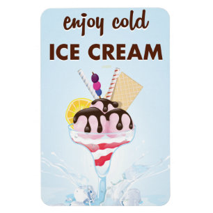 Magnet Flexible restaurant de glace vintage diner