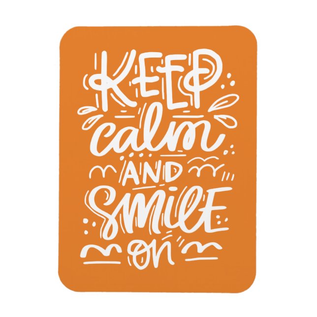 Magnet Flexible Restez Calme Et Souriez ! (Vertical)