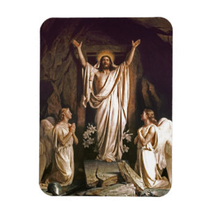 Magnet Flexible Résurrection du Christ. Cadeau de Pâques