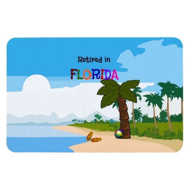 Magnet Flexible Retraité en Floride (Horizontal)