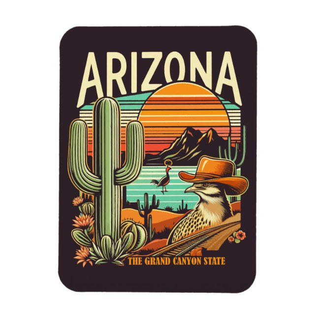 Magnet Flexible Retro Arizona (Vertical)