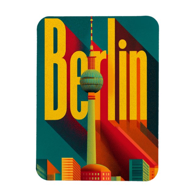 Magnet Flexible Rétro de Berlin (Vertical)