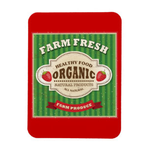 Magnet Flexible Retro Farm Fresh Poster Design