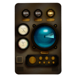 Magnet Flexible Retro-Inspired Ship Sonar Control Panel Steampunk