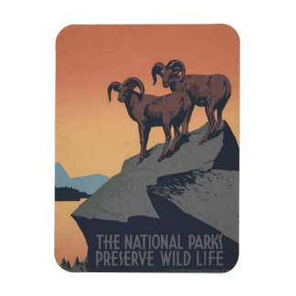 Magnet Flexible Retro Parcs nationaux du Canada Achat de l'affiche