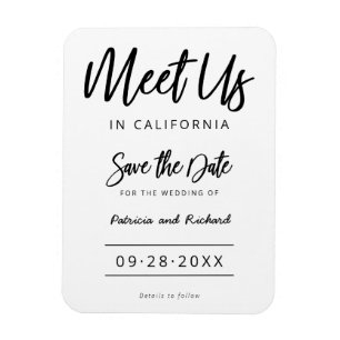Magnet Flexible Retrouvez-Nous À La Destination Mariage Épargnez L
