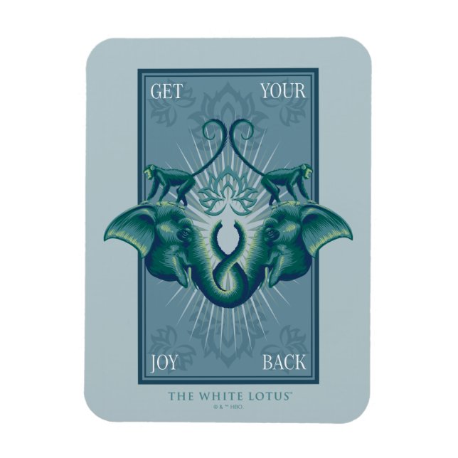 Magnet Flexible Retrouvez votre joie - Le Lotus Blanc (Vertical)