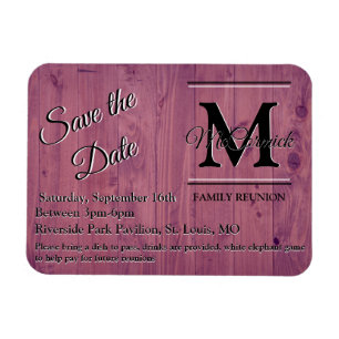 Magnet Flexible Réunion familiale Enregistrer la date Faire-part M