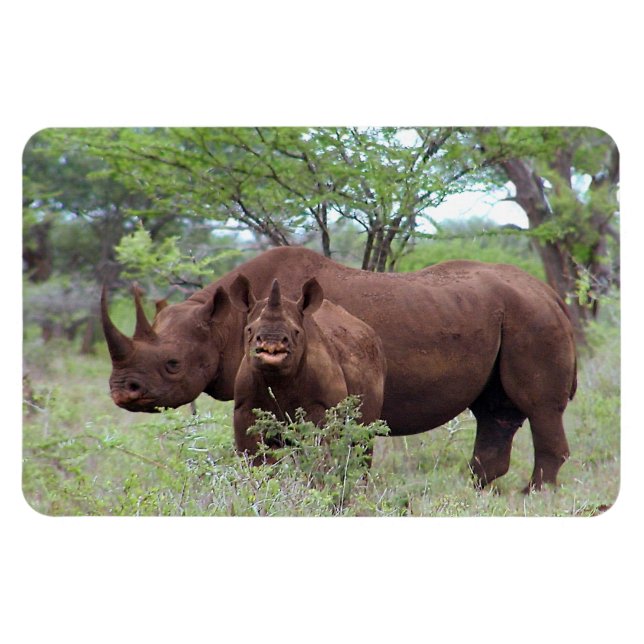 Magnet Flexible Rhino noir avec Calf (Horizontal)