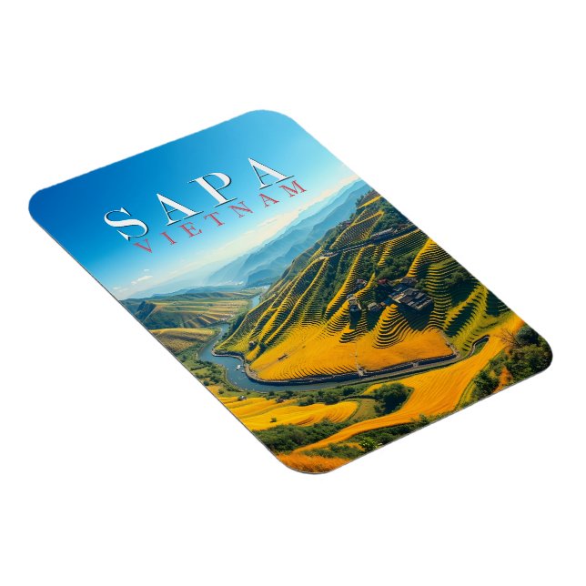 Magnet Flexible Rice fields in Sapa, Vietnam  (Côté Droit)