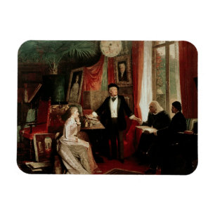 Magnet Flexible Richard Wagner avec le daught de Franz Liszt et de
