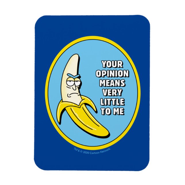 Magnet Flexible RICK ET MORTY™ | Badge en brique banane (Vertical)