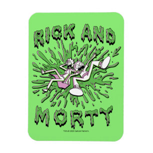 Magnet Flexible RICK ET MORTY™ Falling Into Acid