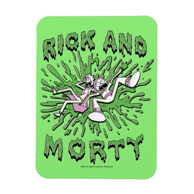Magnet Flexible RICK ET MORTY™ | Falling Into Acid (Vertical)
