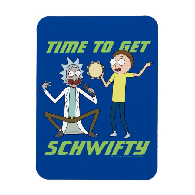 Magnet Flexible RICK ET MORTY™ | Il Est Temps D'Obtenir Schwifty (Vertical)