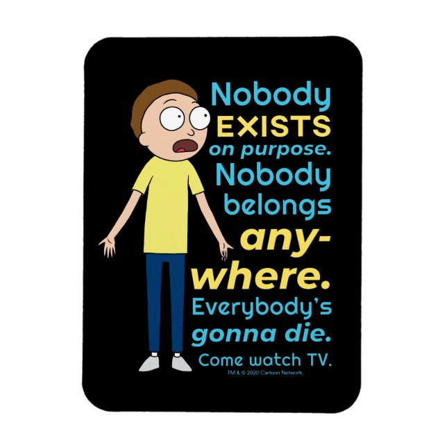 Magnet Flexible RICK ET MORTY™ | Personne N'Existe À Titre Excepti (Vertical)