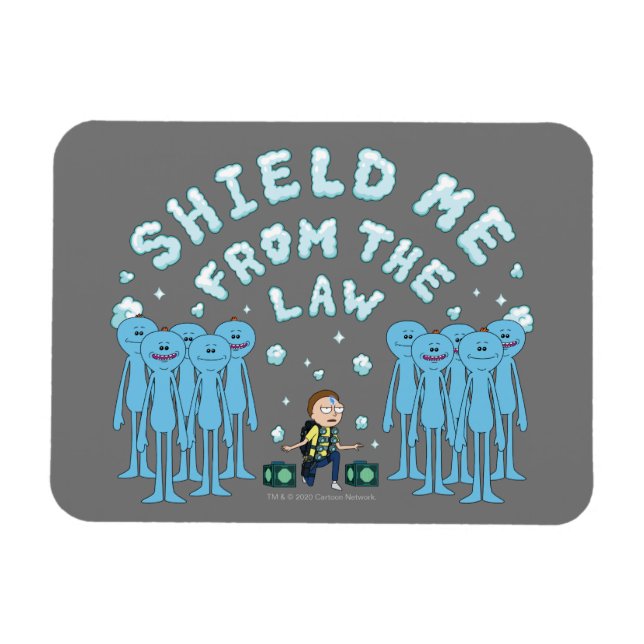 Magnet Flexible RICK ET MORTY™ | Protégez-Moi De La Loi (Horizontal)