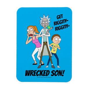 Magnet Flexible RICK ET MORTY™ Rick, Morty et Summer