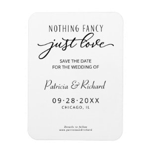 Magnet Flexible Rien de fantaisie, juste l'amour, save the date no