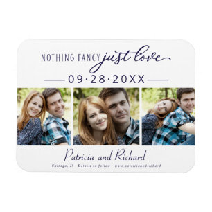Magnet Flexible Rien de fantaisiste juste amour save the date 3 ph