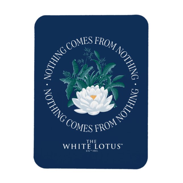 Magnet Flexible Rien Ne Vient De Rien - Le Lotus Blanc (Vertical)