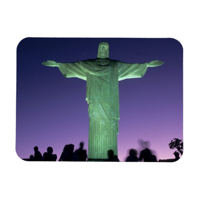 Magnet Flexible Rio de Janeiro, Brésil. la statue du Christ sur (Horizontal)