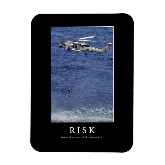 Magnet Flexible Risque : Citation inspirante 1 (Vertical)