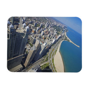 Magnet Flexible Rivage des Etats-Unis, l'Illinois, Chicago vu de