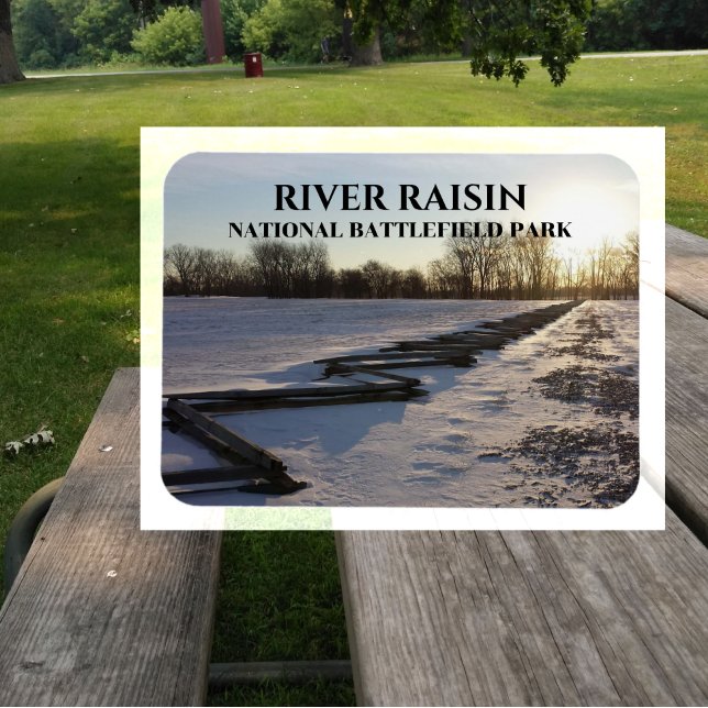 Magnet Flexible Rivière Raisin Champ de bataille national Guerre d (Créateur téléchargé)