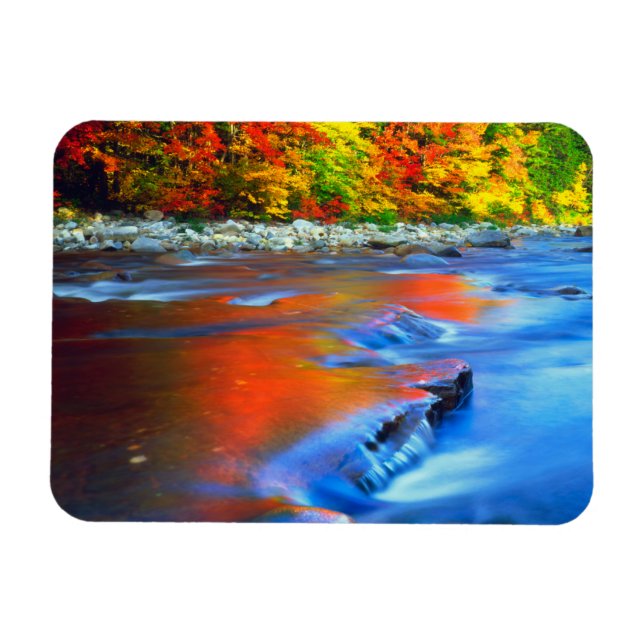 Magnet Flexible Rivière Swift reflétant les couleurs de l'automne (Horizontal)