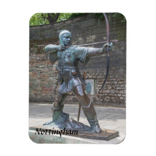 Magnet Flexible Robin des Bois Statue par Nottingham Castle photo