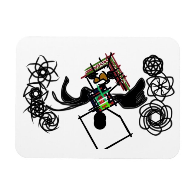 Magnet Flexible Rocher autour de snowman (Horizontal)