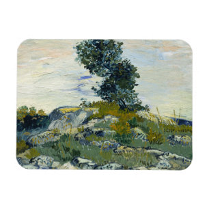 Magnet Flexible Roches avec chêne, peinture à l'huile de Van Gogh