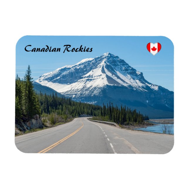 Magnet Flexible Rocheuses canadiennes - Route 93 de la promenade d (Horizontal)