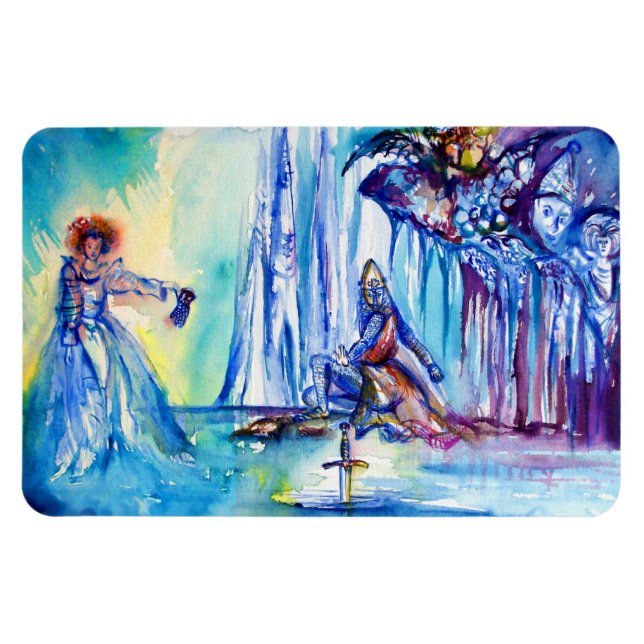 MAGNET FLEXIBLE ROI ARTHUR, DAME DU LAC ET EXCALIBUR (Horizontal)