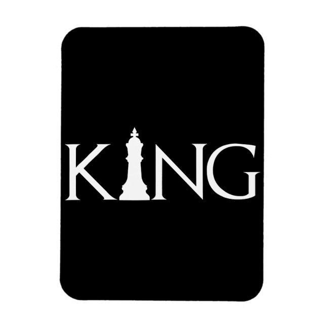 Magnet Flexible roi avec pièce d'échecs king (Vertical)