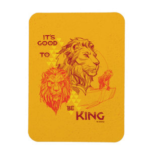 Magnet Flexible Roi Lion C'est bon d'être roi
