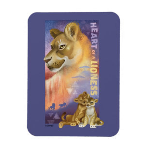 Magnet Flexible Roi Lion  Graphique de collage de Nala et Simba