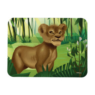 Magnet Flexible Roi Lion  Simba Dans La Jungle