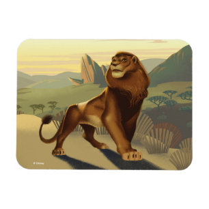 Magnet Flexible Roi Lion  Simba Sur Les Terres De La Fierté