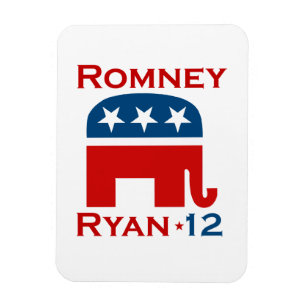 MAGNET FLEXIBLE ROMNEY RYAN 2012 GOP