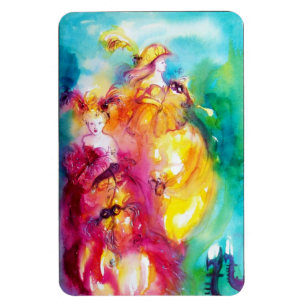 Magnet Flexible RONDO IN LAGOON / Venetian Masquerade Ball