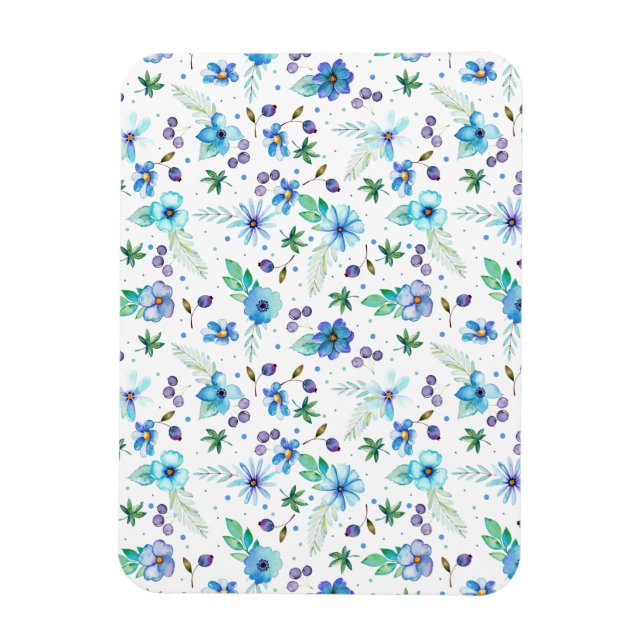 Magnet Flexible Rose bleu (Vertical)