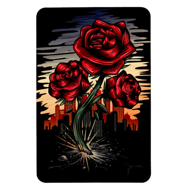 Magnet Flexible Rose émergent (Vertical)