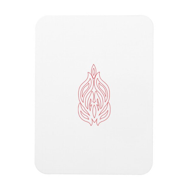Magnet Flexible Rose foncé, Agany à chasse, Design décoratif (Vertical)