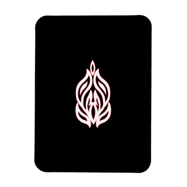 Magnet Flexible Rose foncé, Agany à chasse, Design décoratif (Vertical)