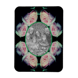Magnet Flexible Rose Roses Abstrait Cadre Ajouter Votre Photo