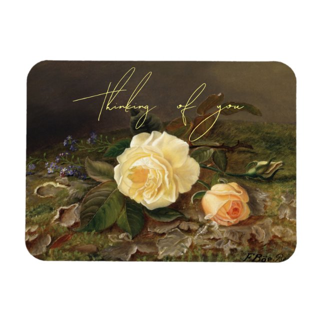 Magnet Flexible Roses Jaunes, Florales (Horizontal)
