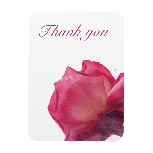 Magnet Flexible Roses roses. Illustration florale. (Vertical)